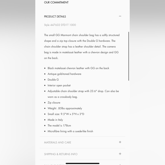 Gucci Marmont Black Small Shoulder Bag - Picture 15 of 16